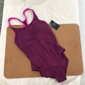 Nike Powerback/Racerback One Piece Swimsuit Sz L